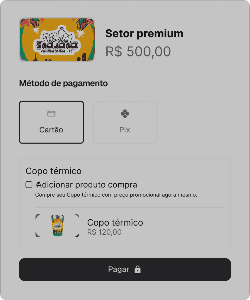 São João checkout